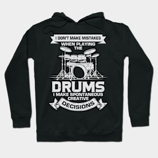 Funny Drums Music Percussionist Drummer Gift Hoodie